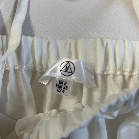 White Ruffle Crop Top - Picture 3 of 4